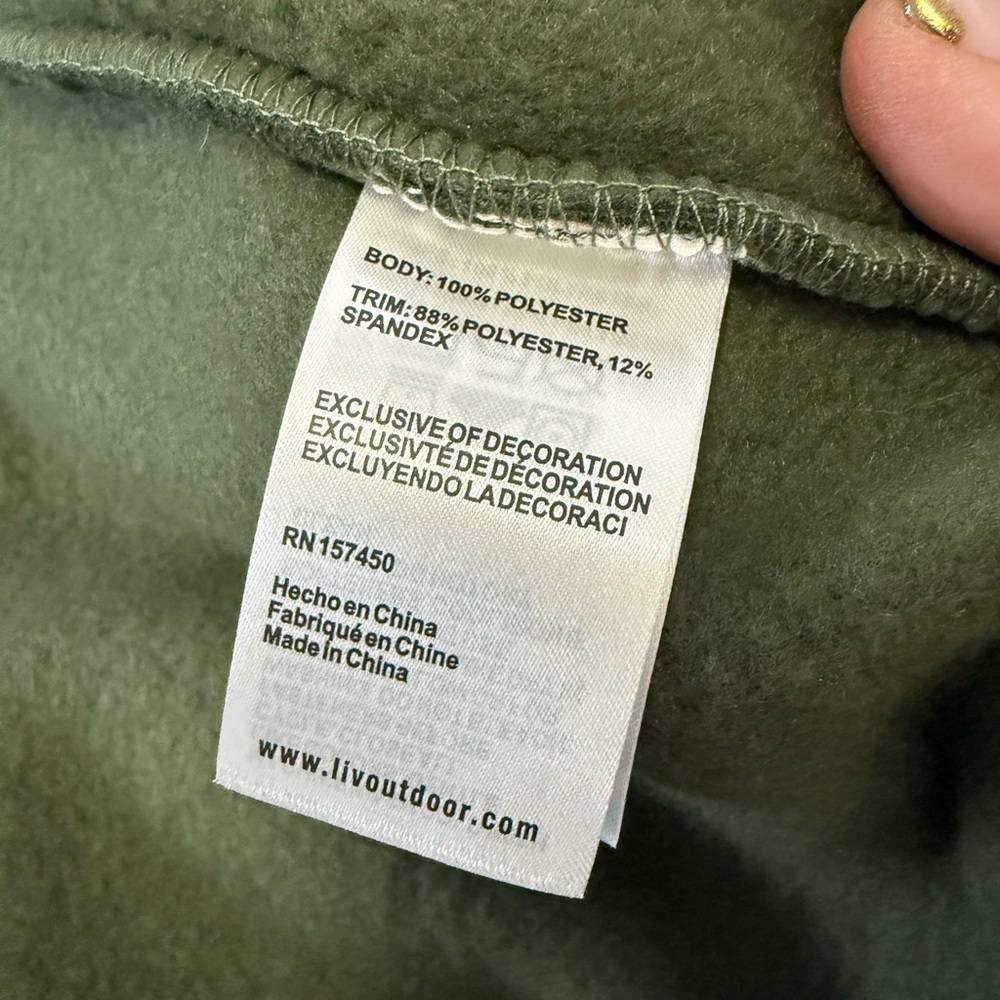 Liv Outdoor Men's Subzero Heavy Fleece Full Zip Hoody - Picture 9 of 9